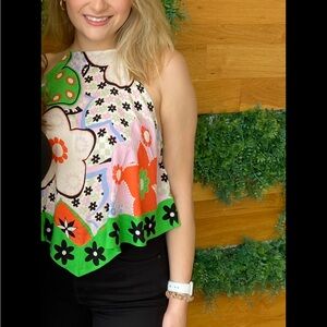 Free People Multicolor Floral Top